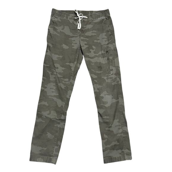 Vuori Women’s Ripstop Drawstring Green Camo Jogger Pants (M) Hiking Outdoors - Picture 2 of 6